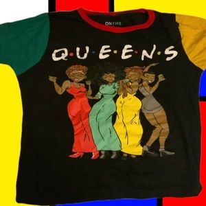 On Fire “Queens”  90s Retro Tee Shirt in size small
